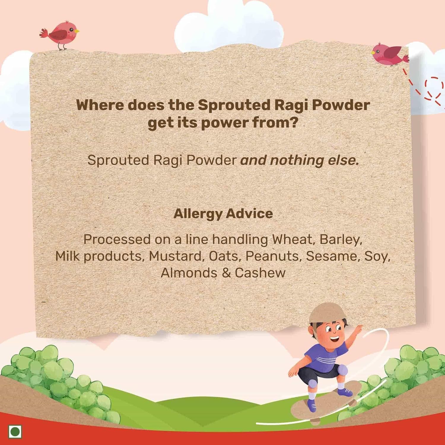 Conscious Food For Kids - Sprouted Ragi Powder - 200g