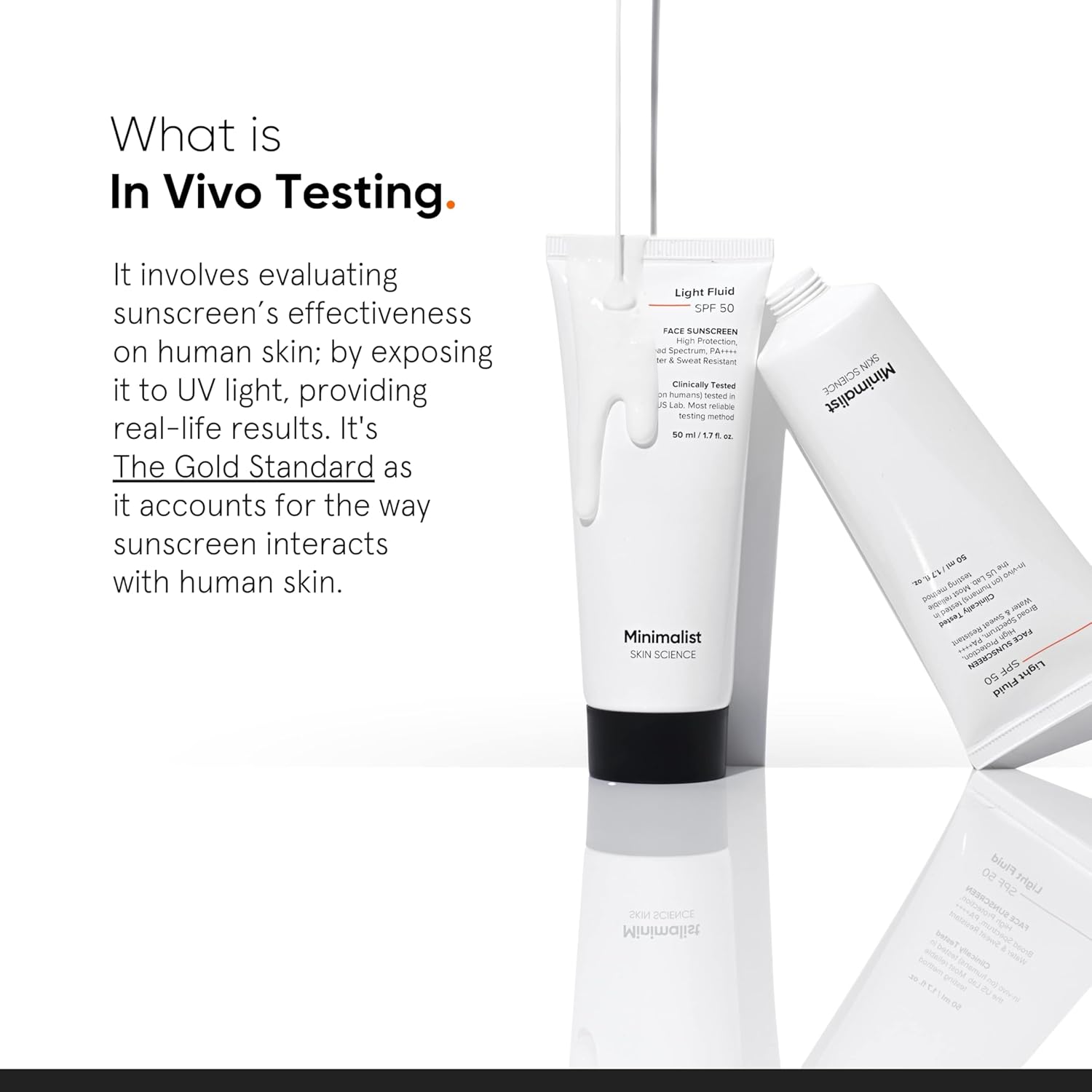Minimalist Light Fluid Sunscreen SPF 50 for Oily Skin (PA++++) | 50 ml