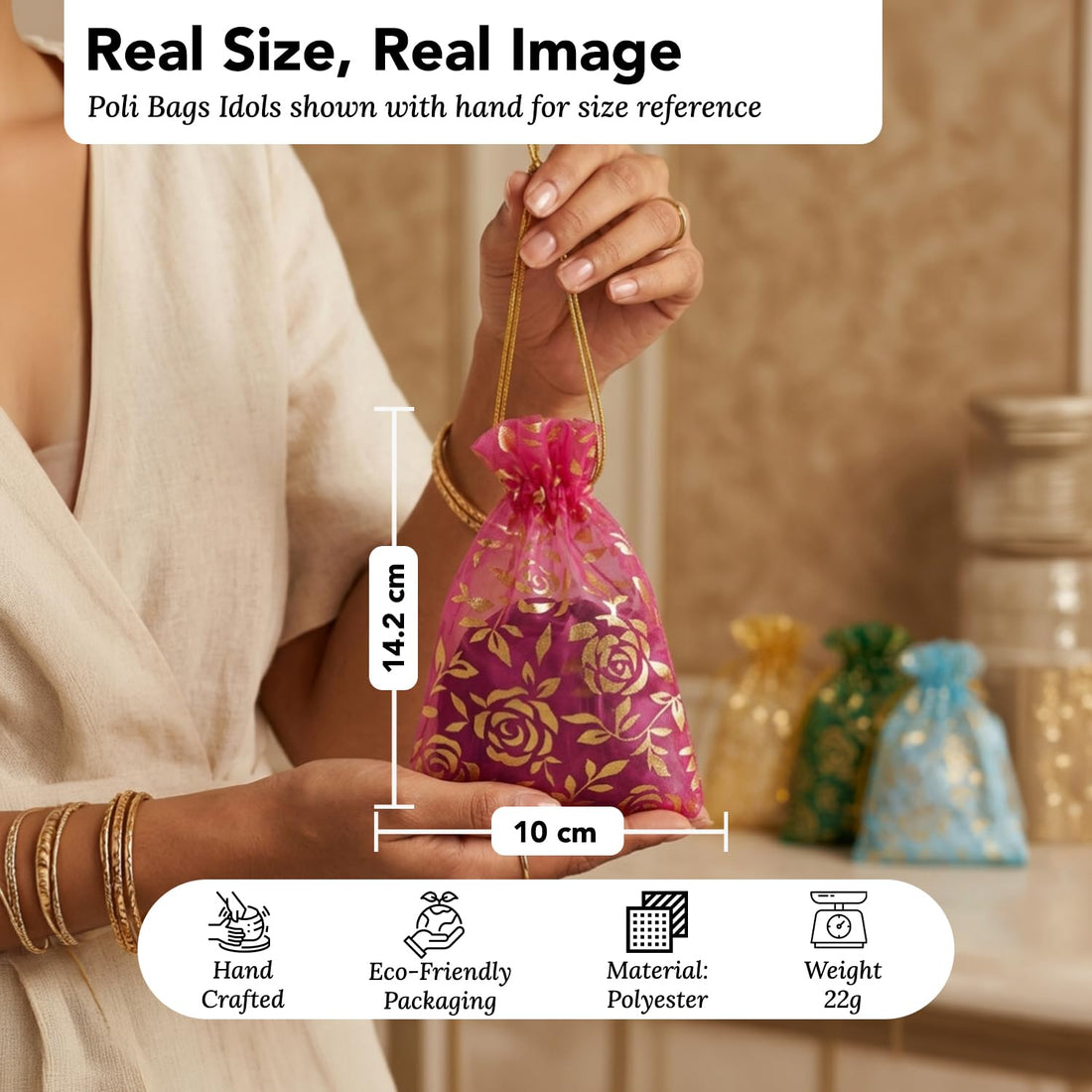 Ekhasa Small Potli Bags for Return Gift Pack of 30