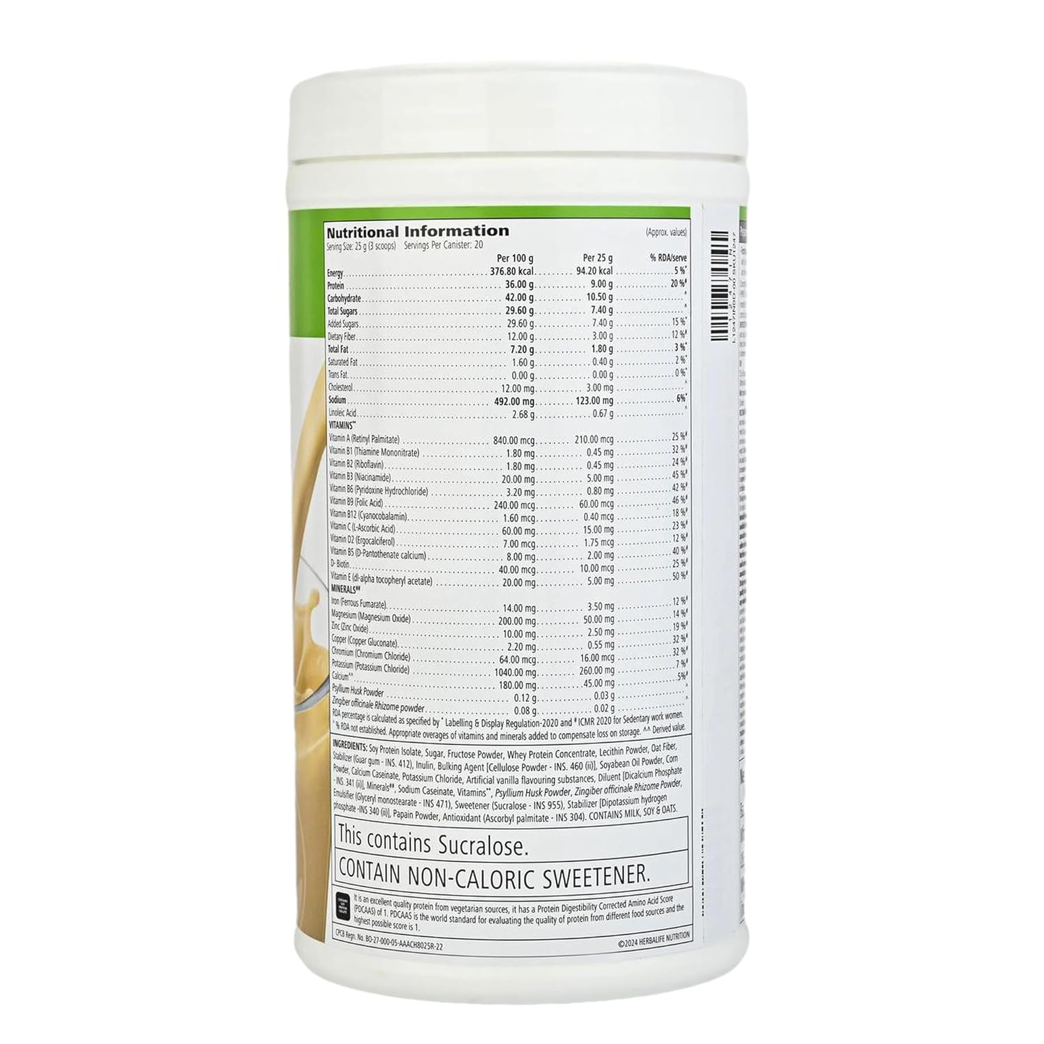 Herbalife Formula 1 Nutritional Shake Mix – Vanilla Flavor | 500g | Meal Replacement