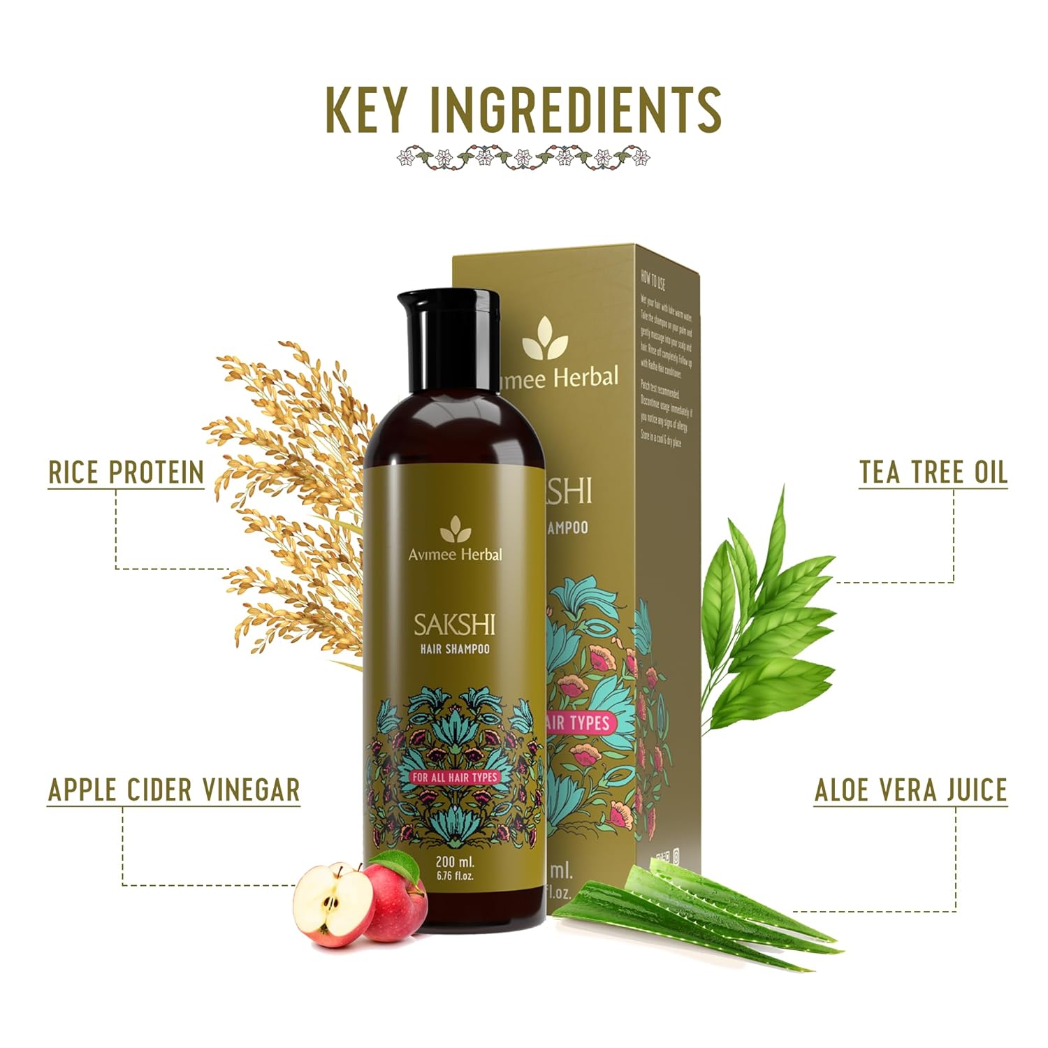 Avimee Herbal Sakshi Hair Shampoo | Deep Cleaning Shampoo | 200 mL