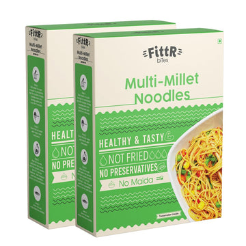FittR bites Multi masala millet Healthy Noodles [Pack of 2]