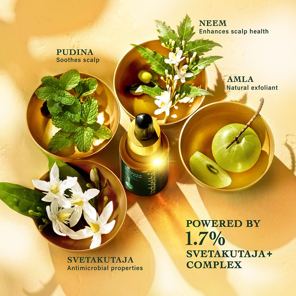 Indulekha Svetakutaja Scalp Serum for Dandruff, 30ml