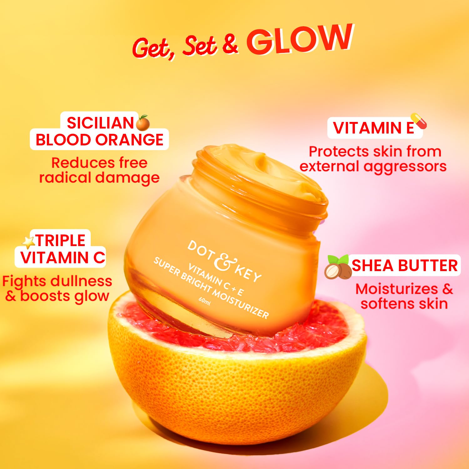Dot & Key Vitamin C + E Sorbet Super Bright Moisturizer For Face