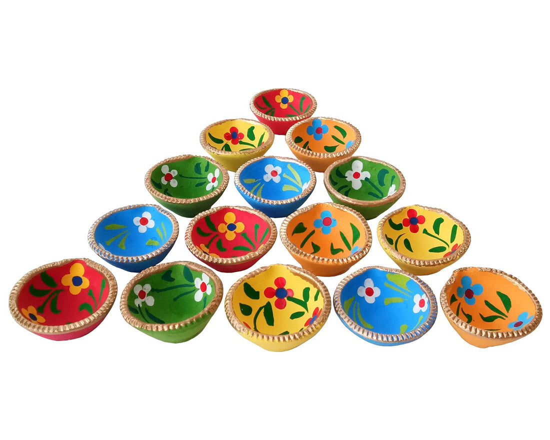 IndianEcraft Set of 20 Decorative Diwali Diyas