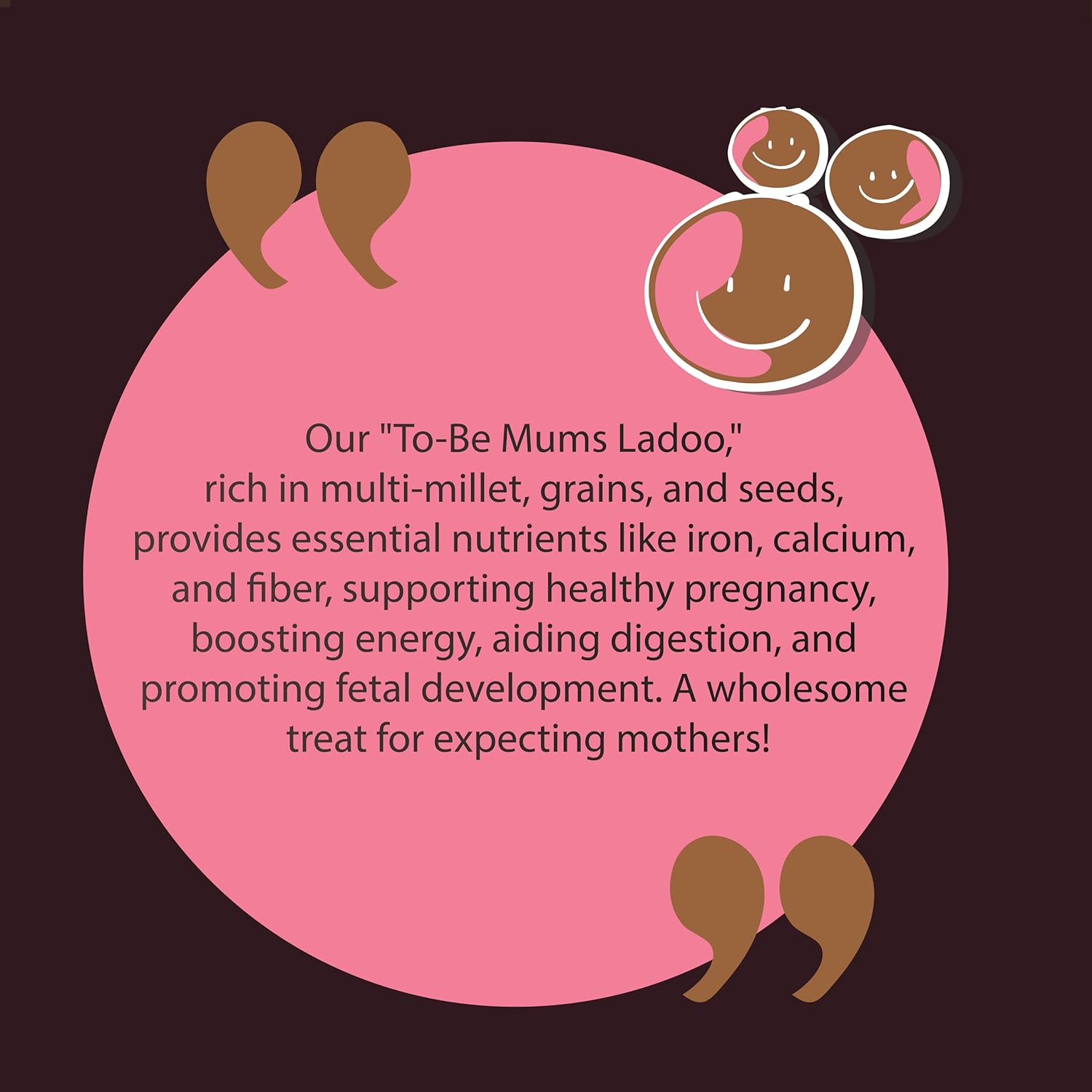 Think Ladoo To Be Mum Multigrain Ladoo -Homemade Pregnancy Ladoo – 20 Pieces