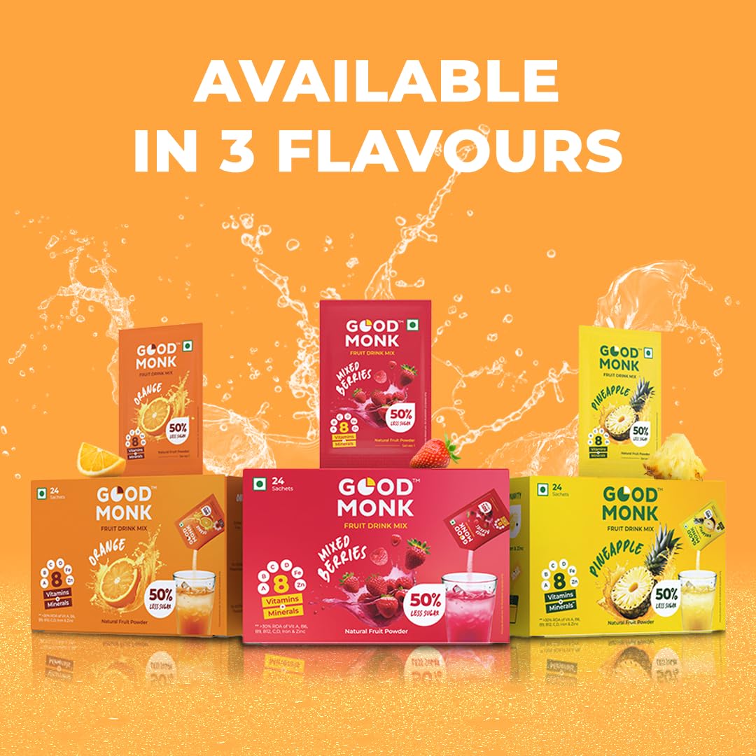 Good Monk Fruit Drink Mix (Natural Orange Powder)24 Sachets