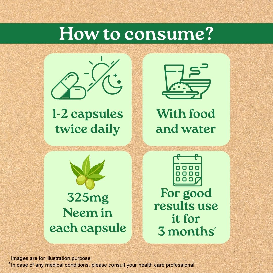 Organic India Neem Blood Purifier - 60 Veg Capsules