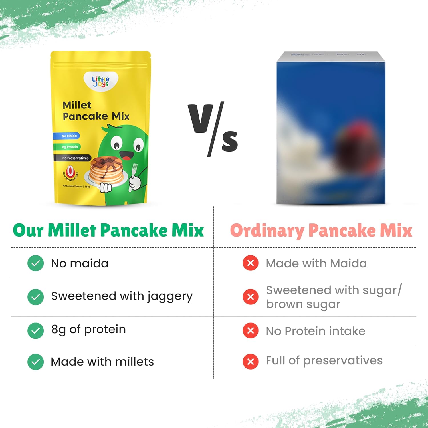 Little Joys Millet Pancake Mix | 8g Protein - 150g