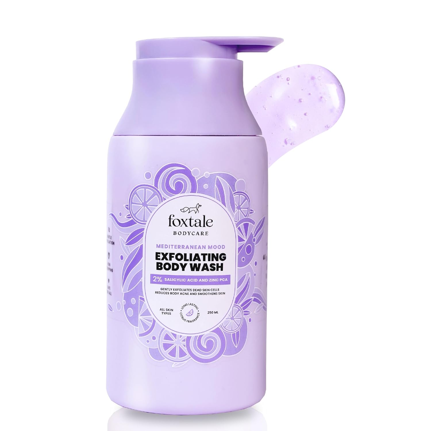 FoxTale 2% Salicylic Acid Exfoliating Body Wash With Zinc Pca
