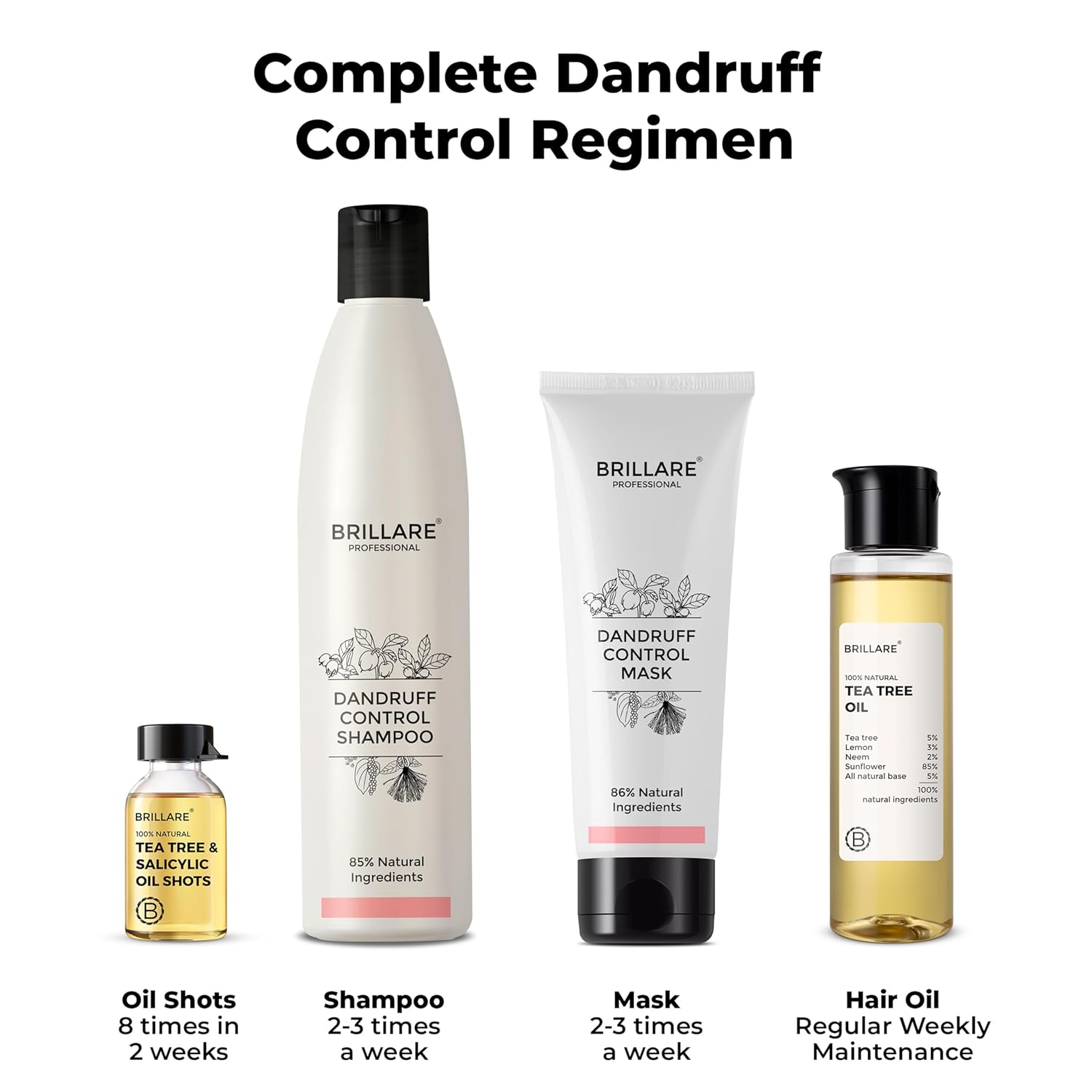 Brillare Professional Dandruff Control Shampoo With Salicylic Acid