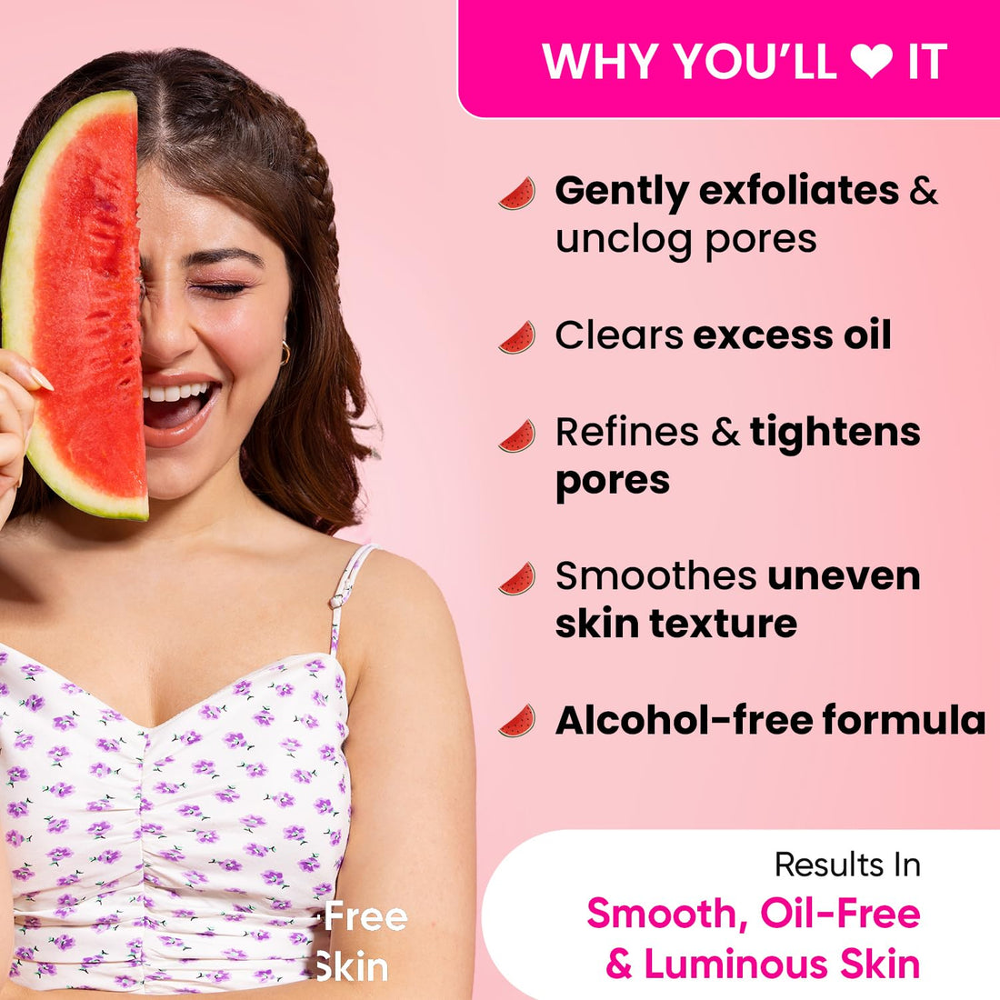 Dot & Key Watermelon SuperGlow Glycolic Face Pore Tightening Toner