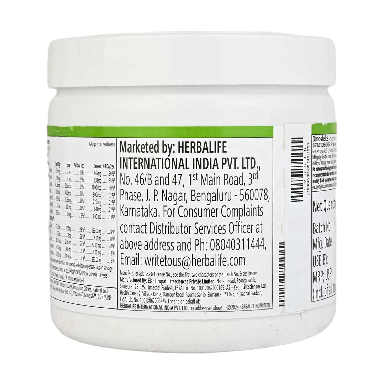 Herbalife Dinoshake Strawberry Flavor - 200 G For Kids