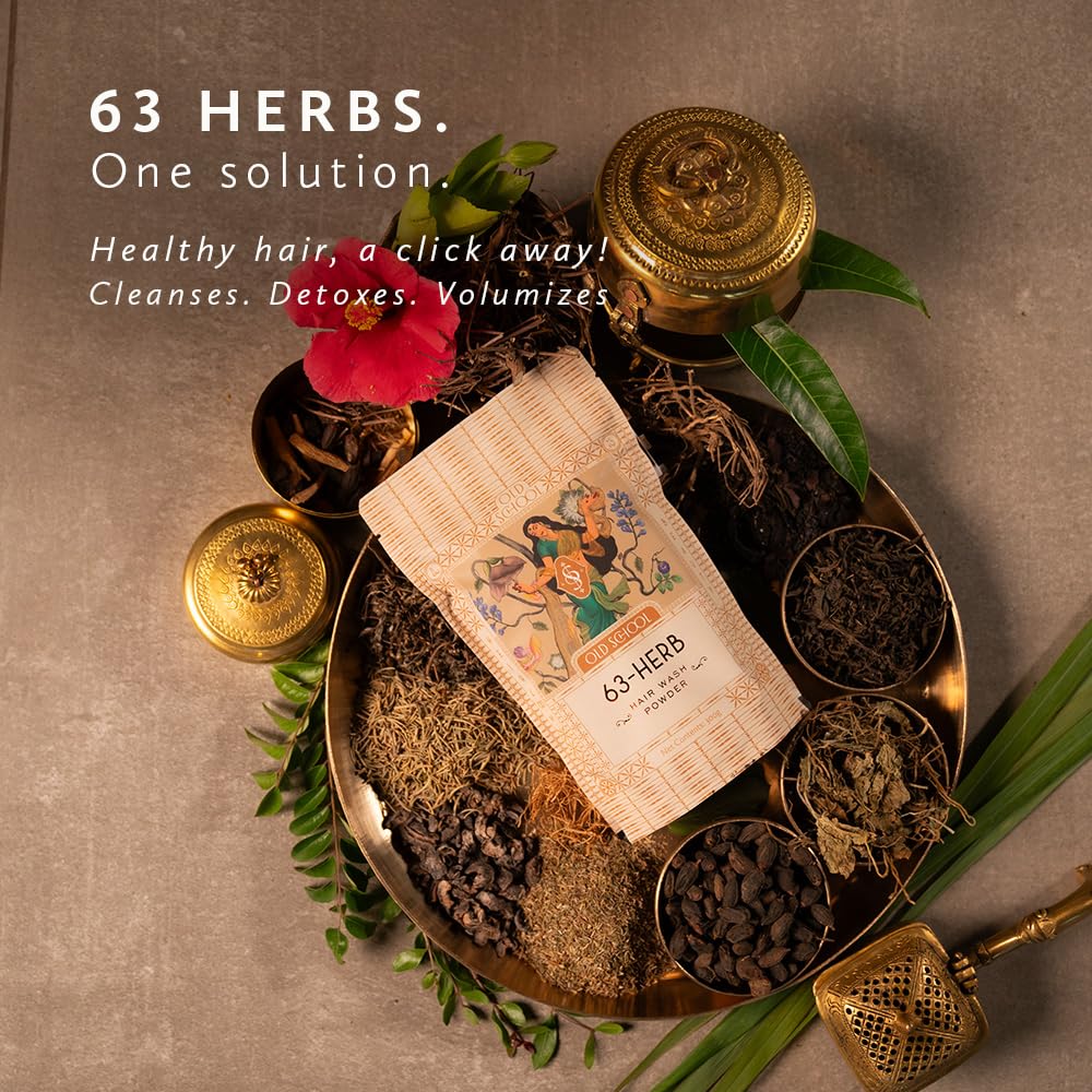 Old School Rituals 63-Herb Hair Wash Powder| 275g