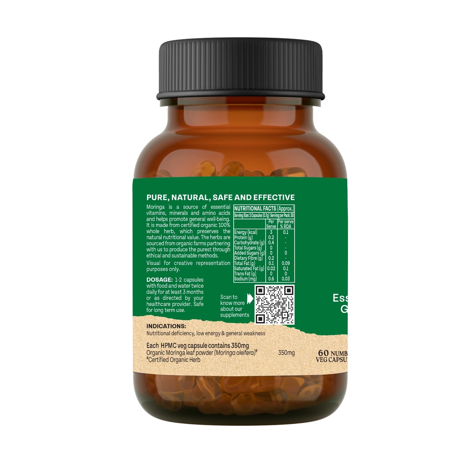 TATA Product - Organic India Moringa 60 Capsules