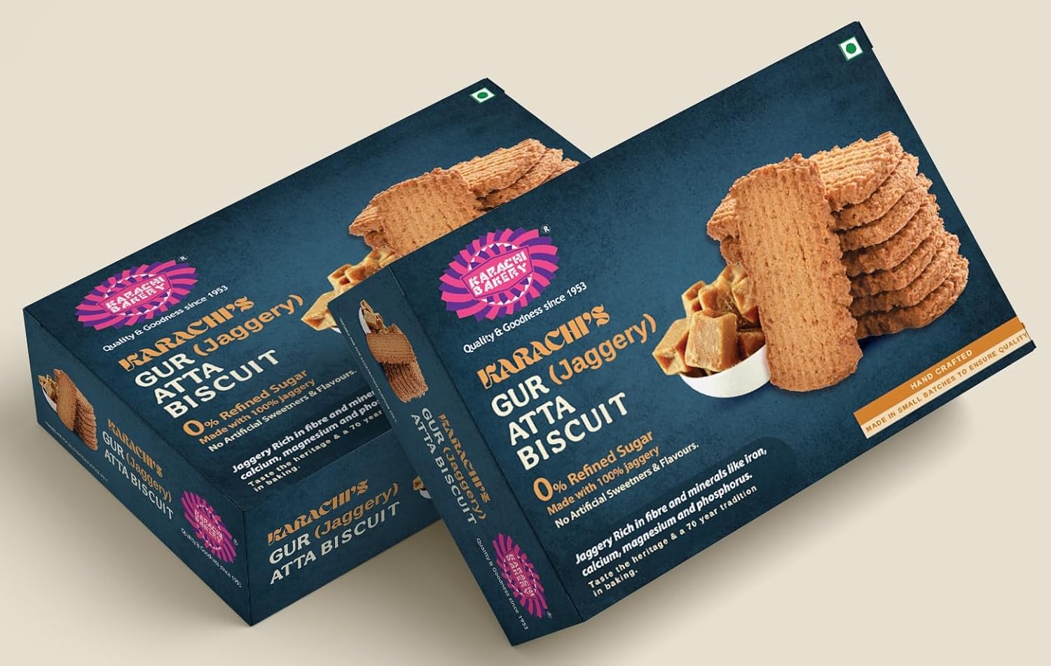 Karachi Bakery Gur Jaggery Atta Biscuits 300 G