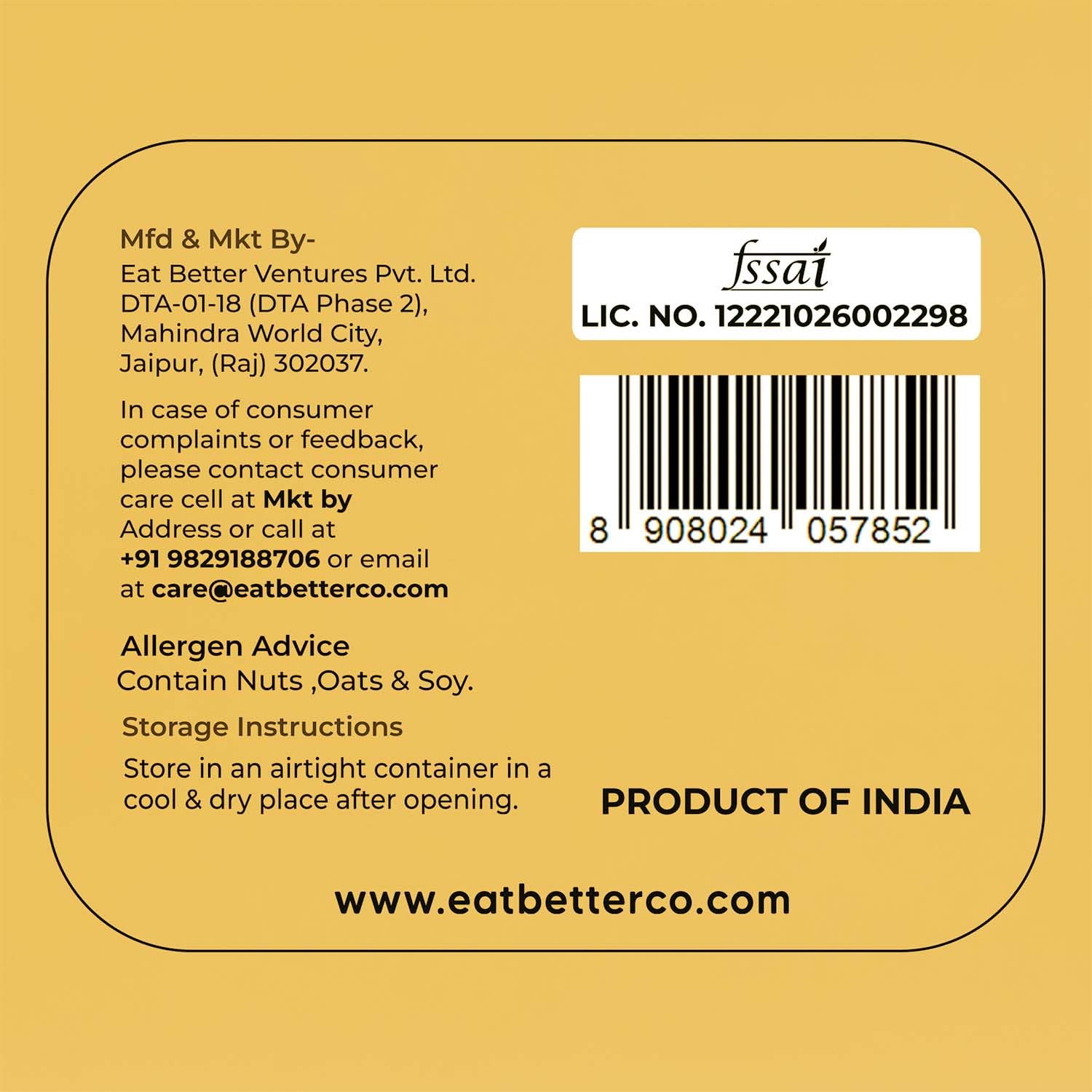 EAT BETTER CO Pyaar Ka Pitara - Rakhi Gift Hamper 14 Item-Evil Eye & Lumba Bracelet, Vanilla Chocolate Dry