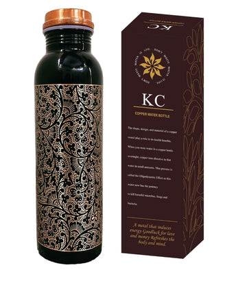 KC Pure Copper Designer Water Bottle 1000ml