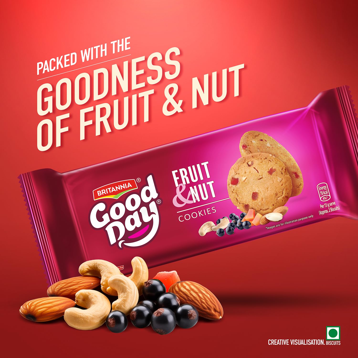 Britannia Good Day Fruit and Nut - 450 g