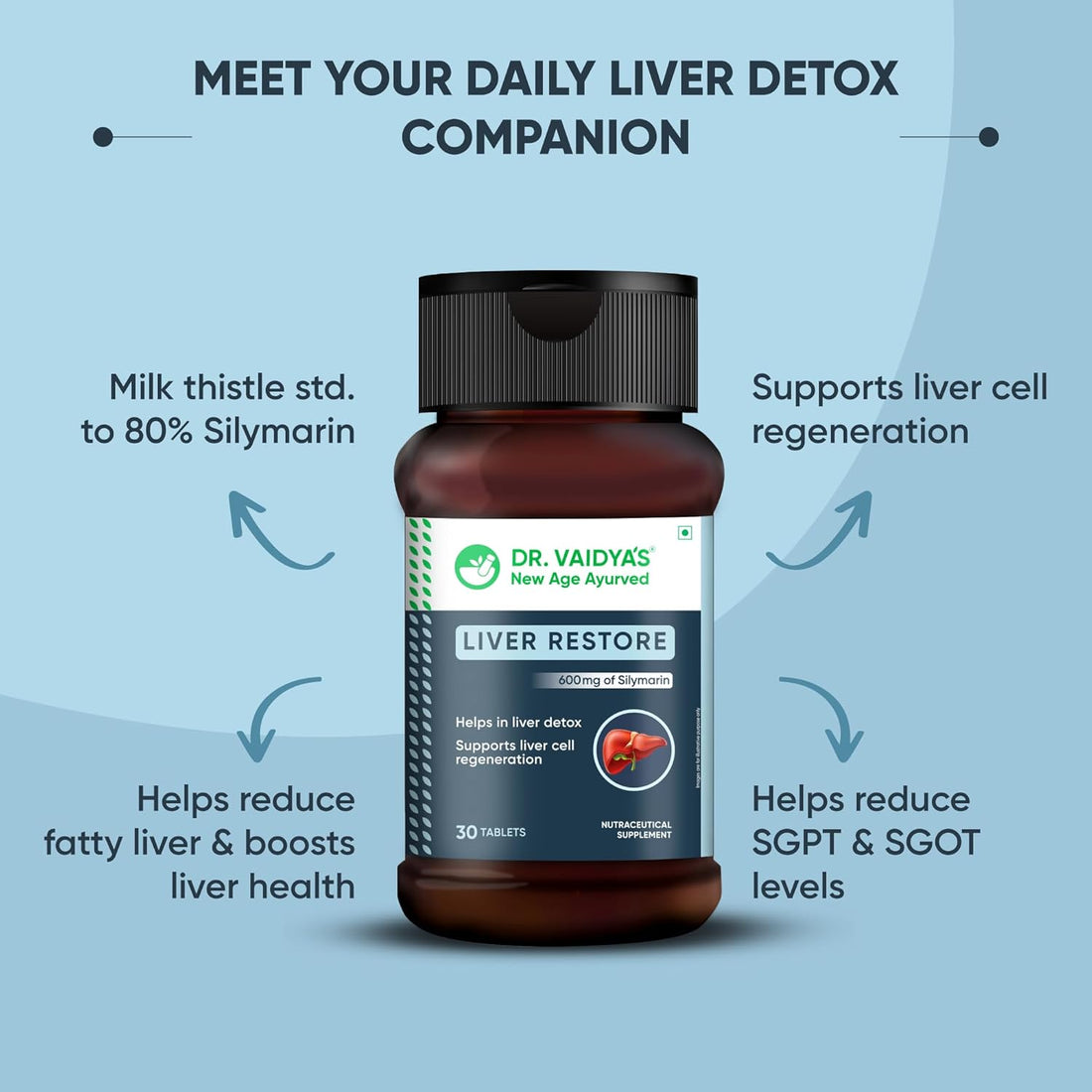 Dr. Vaidya's Liver Restore Tablets
