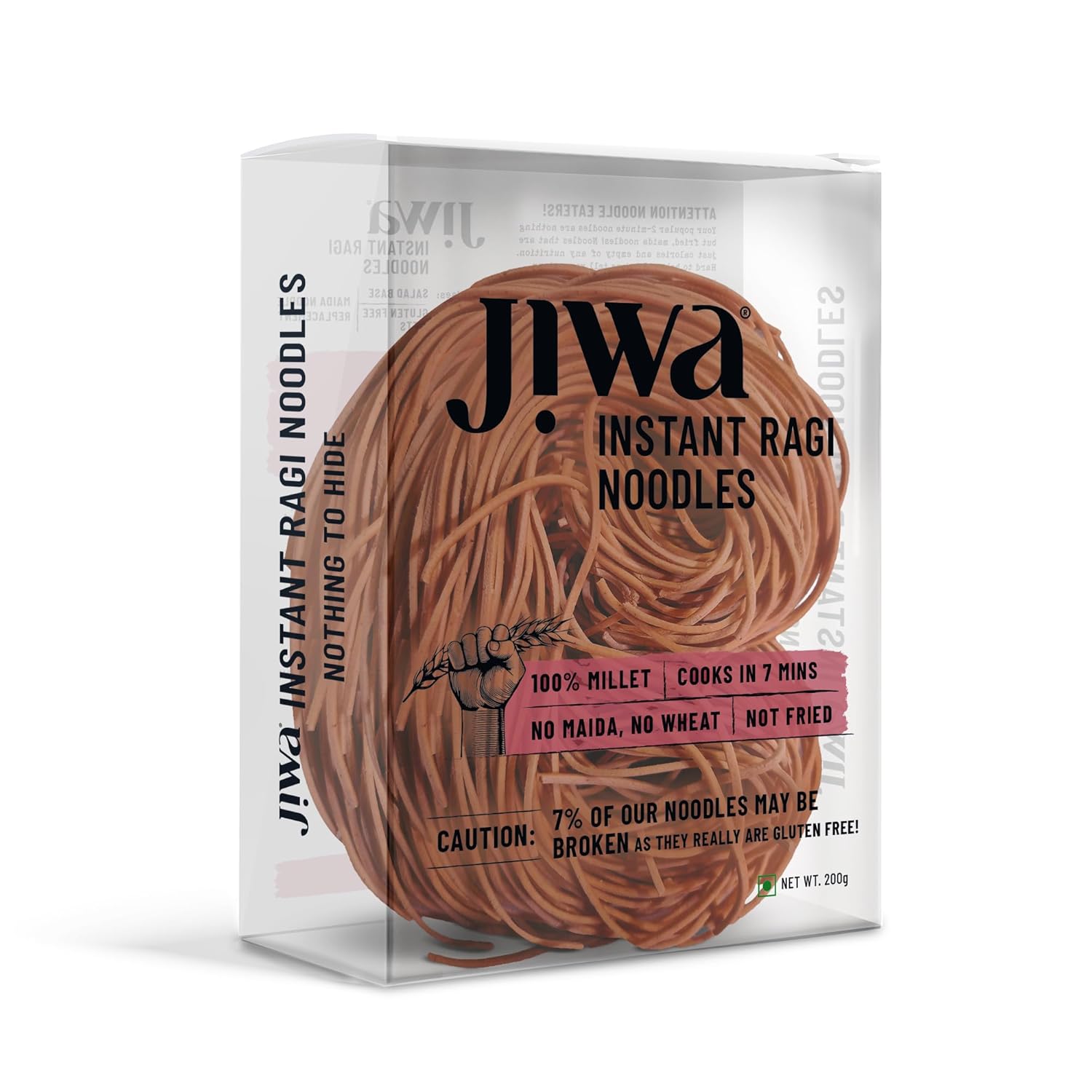 JIWA Healthy By Nature Instant Ragi Noodles - 200g