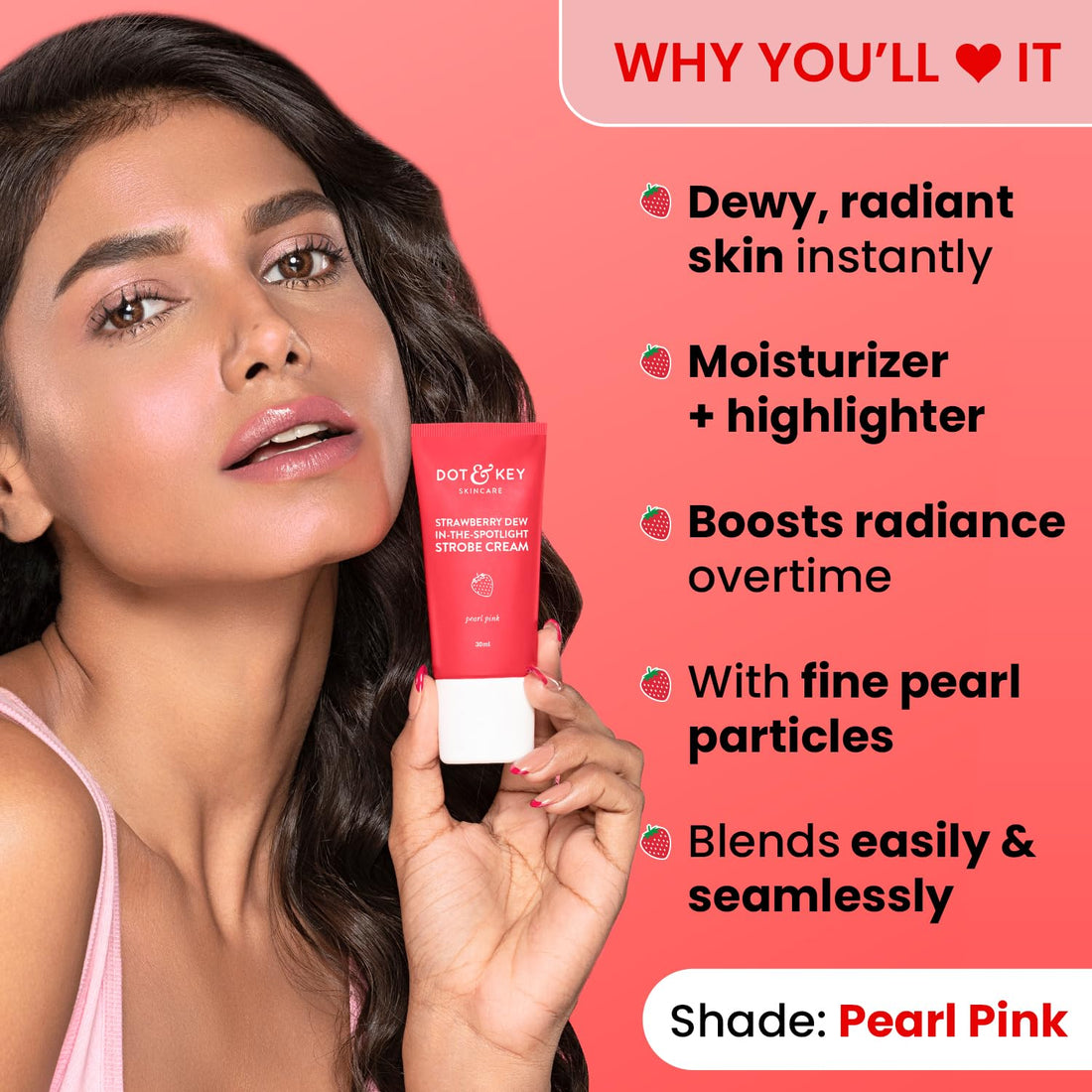 DOT & KEY Strawberry Dew Strobe Cream For Face Skin Radiance Cream