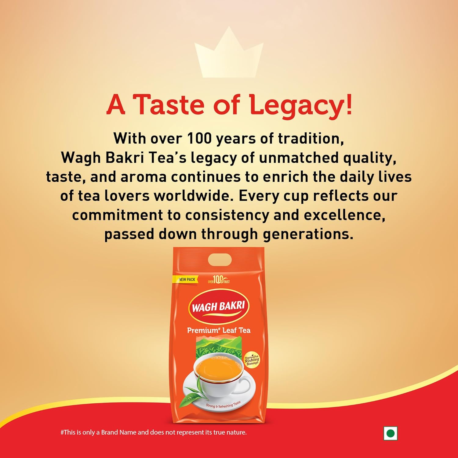 Wagh Bakri Premium Leaf Tea Pack, 1Kg
