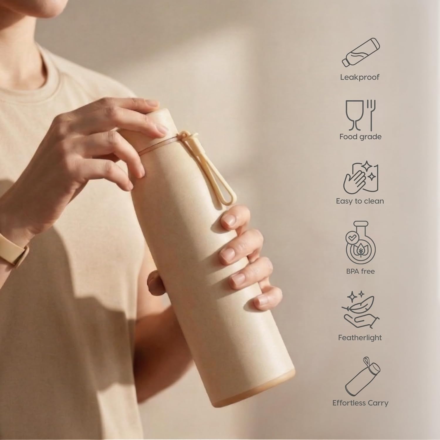 Eha Earth Friendly Motiva Insulated Water Bottle - 600ml
