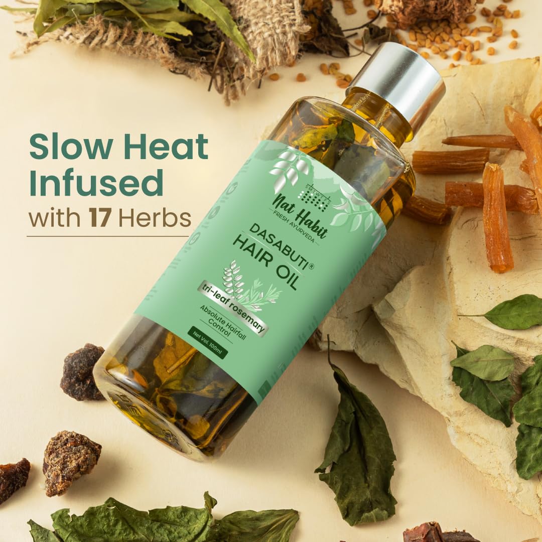 Nat Habit Tri-Leaf Rosemary Winter Hair Oil - 100ml