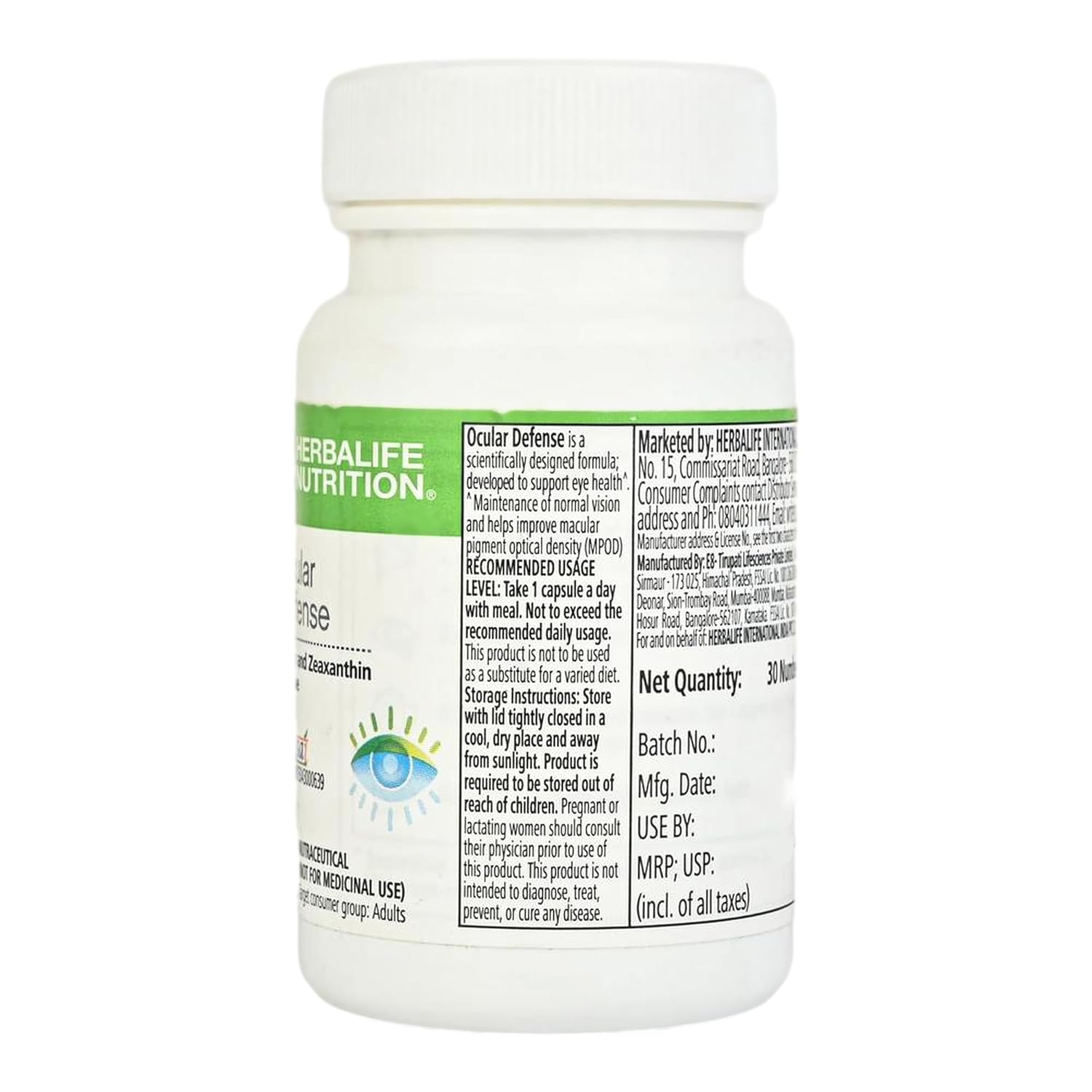 Herbalife Ocular Defense 30 Capsules | Eye Health Supplement | Supports Vision & Macular Health