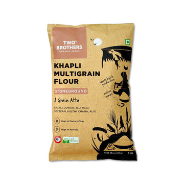 Two Brothers Organic Farms Khapli Multigrain Atta (1kg)