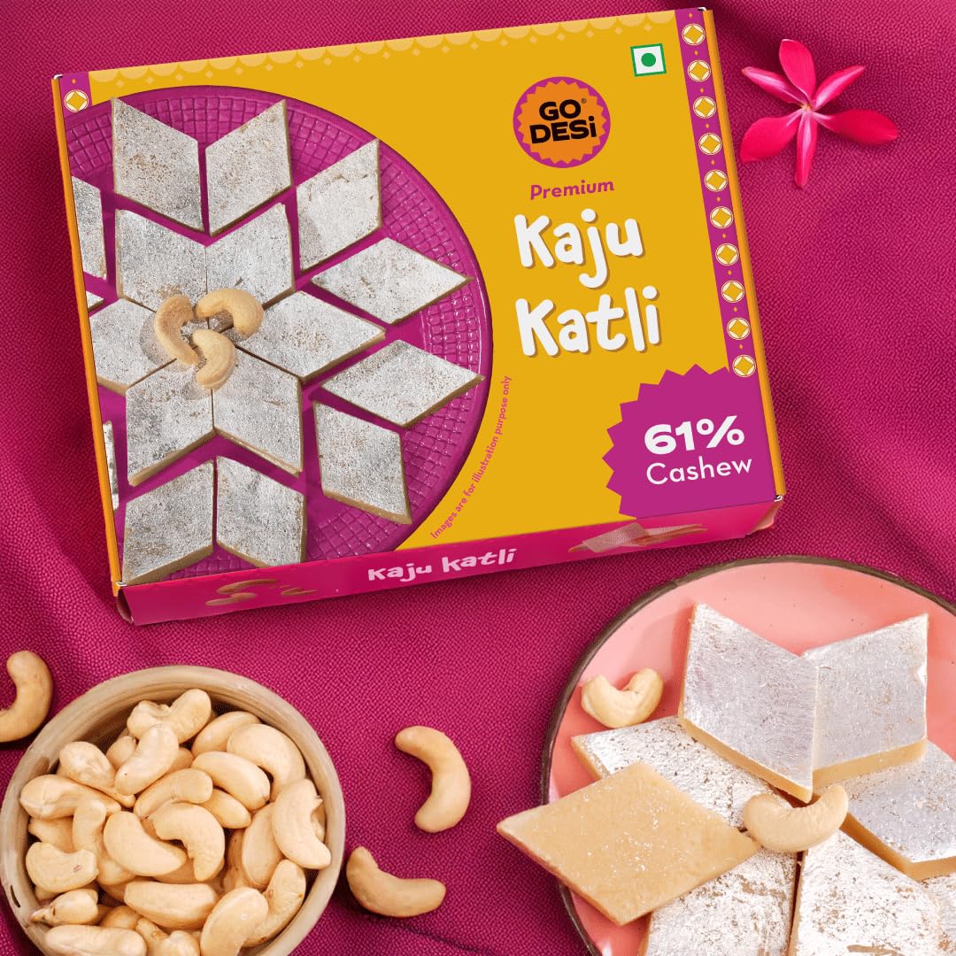 GO DESi Premium Kaju Katli - 180/200g