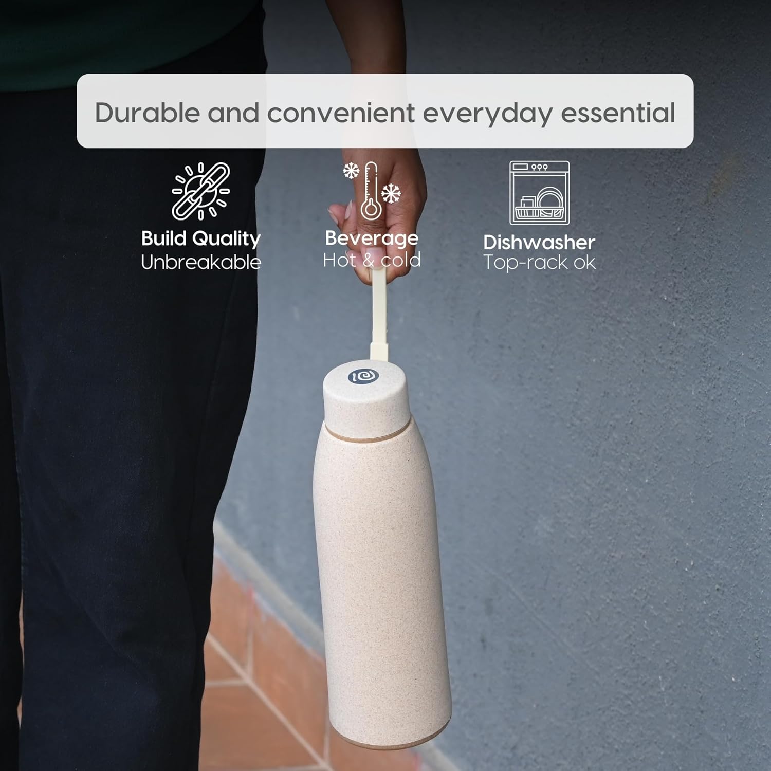 Eha Earth Friendly Motiva Insulated Water Bottle - 600ml