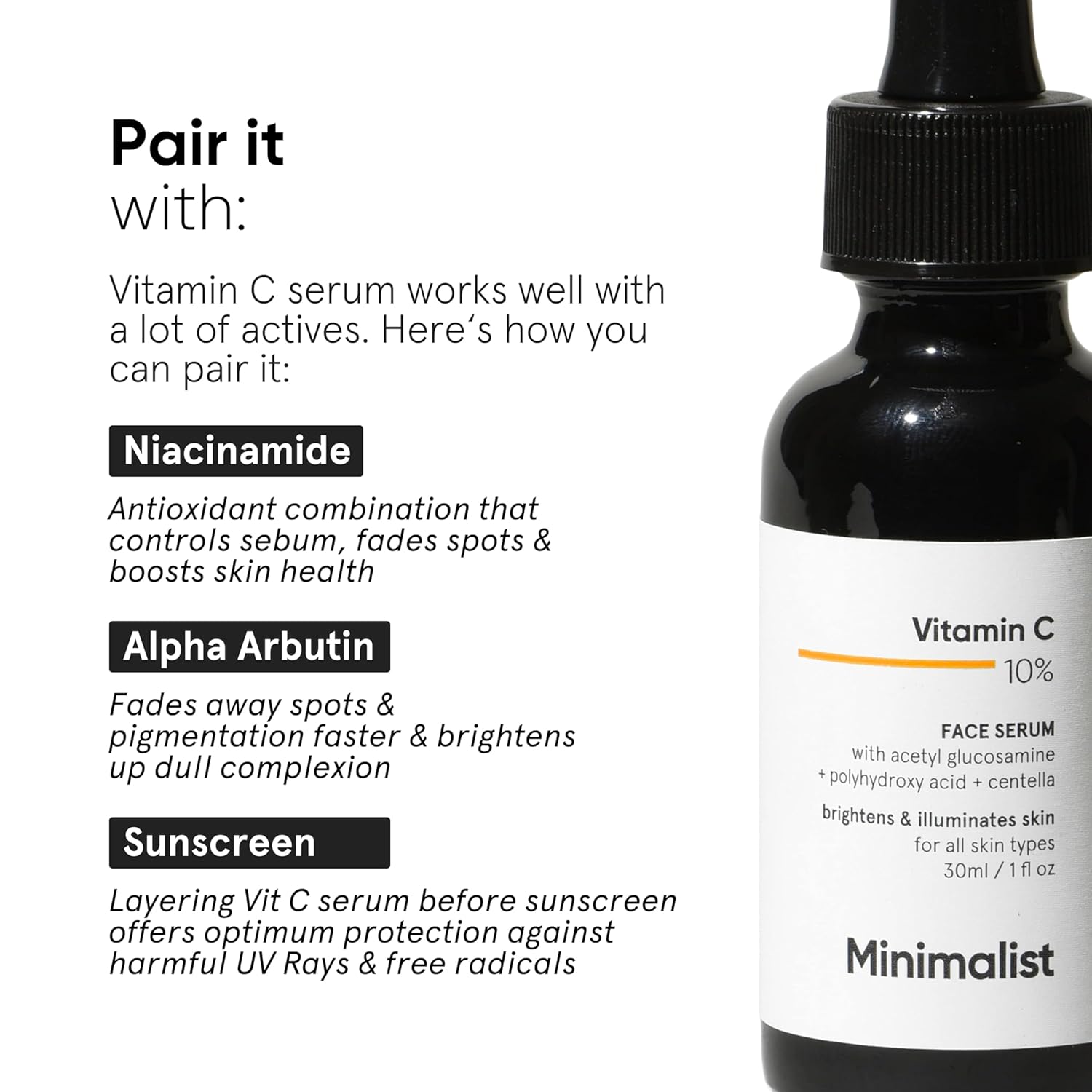 Minimalist 10% Vitamin C Face Serum - 30ml