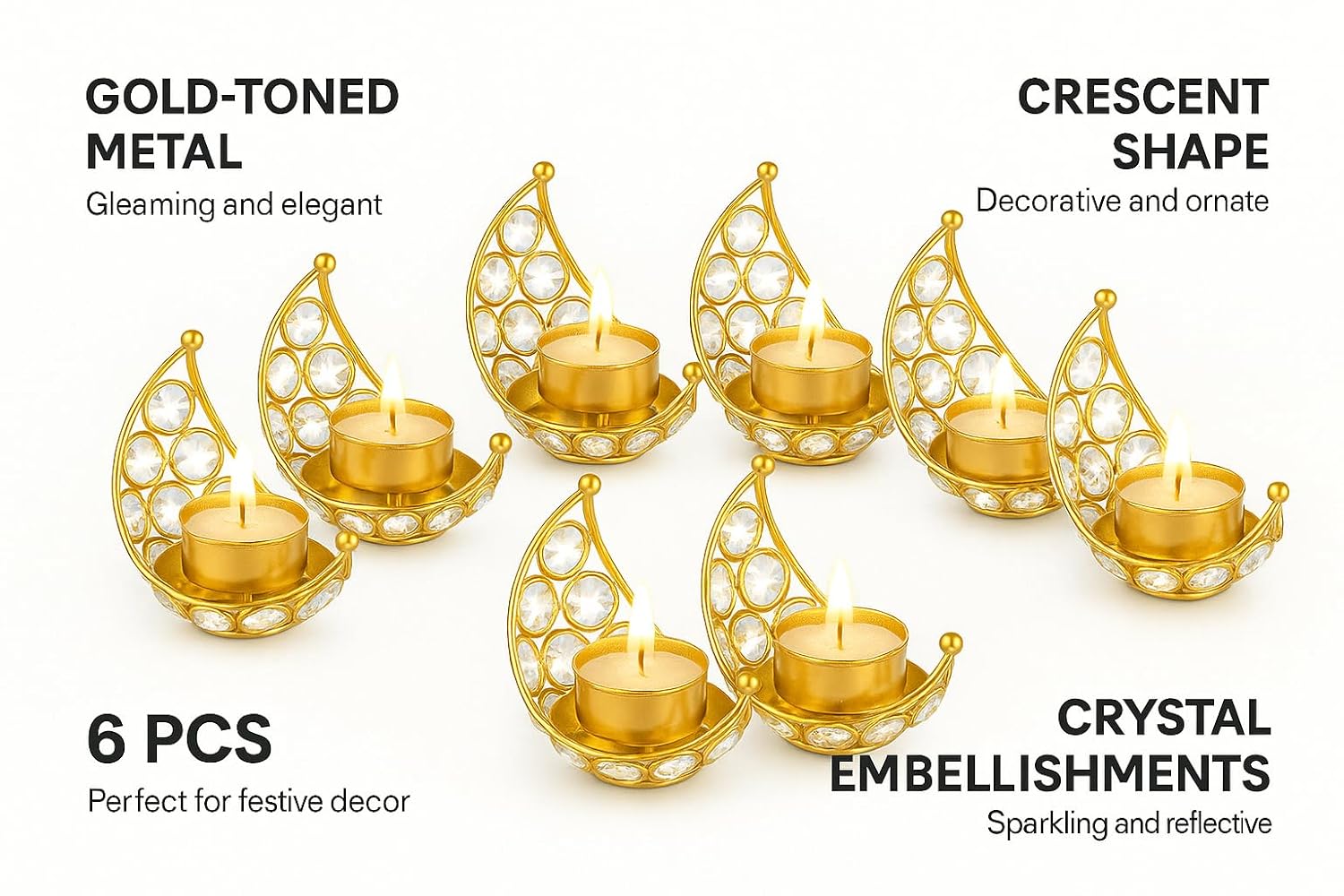 CentraLit Tea Lightcrystal Candle Holder, Return Gifts