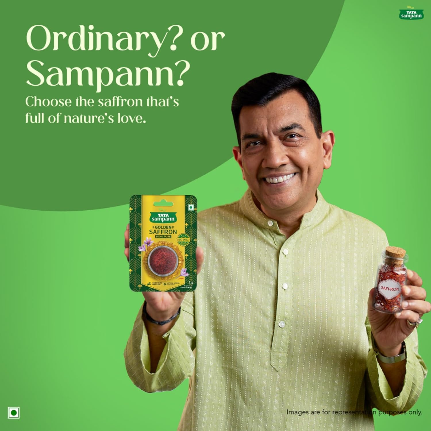 Tata Sampann Golden Saffron, 1g, Natural Aroma & Colour