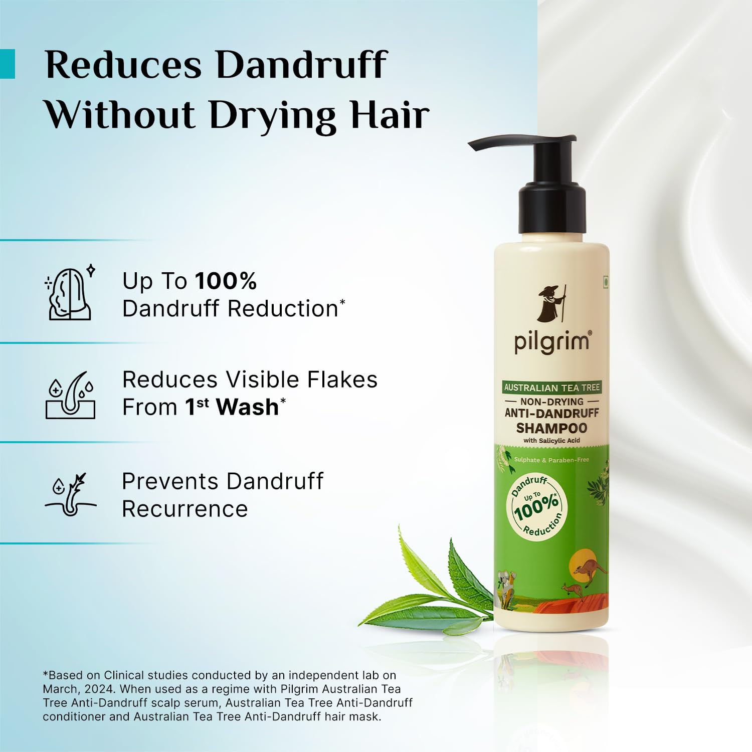 Pilgrim Tea Tree Anti-Dandruff Shampoo | 200ml