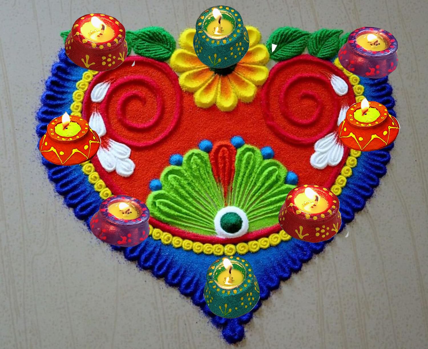 AWANI TRENDS Diwali Diya - Pack of 8