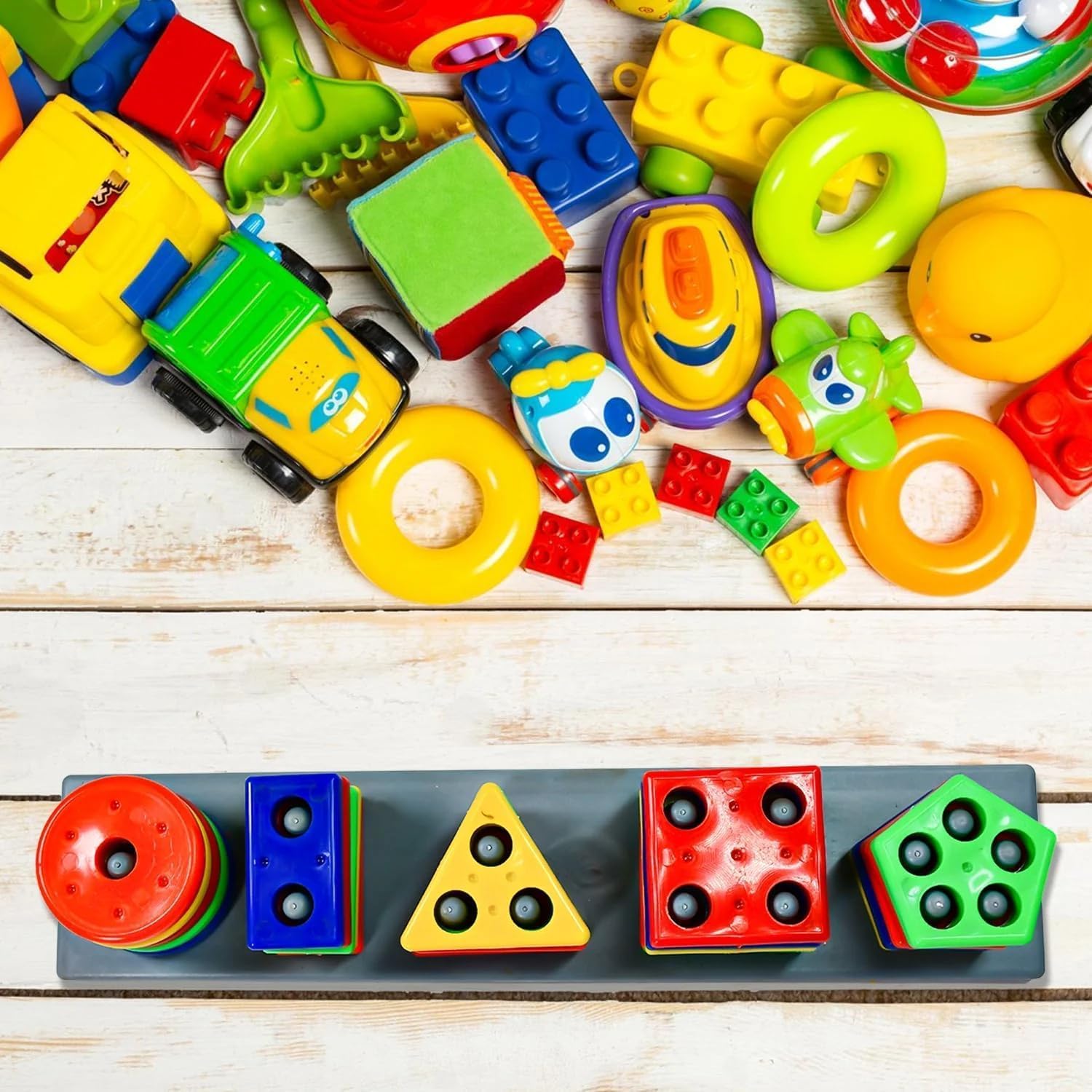 Novo Baby Smart Activity Fun&Learning Blocks Geometrics, Educational & Learning Sorter Toys