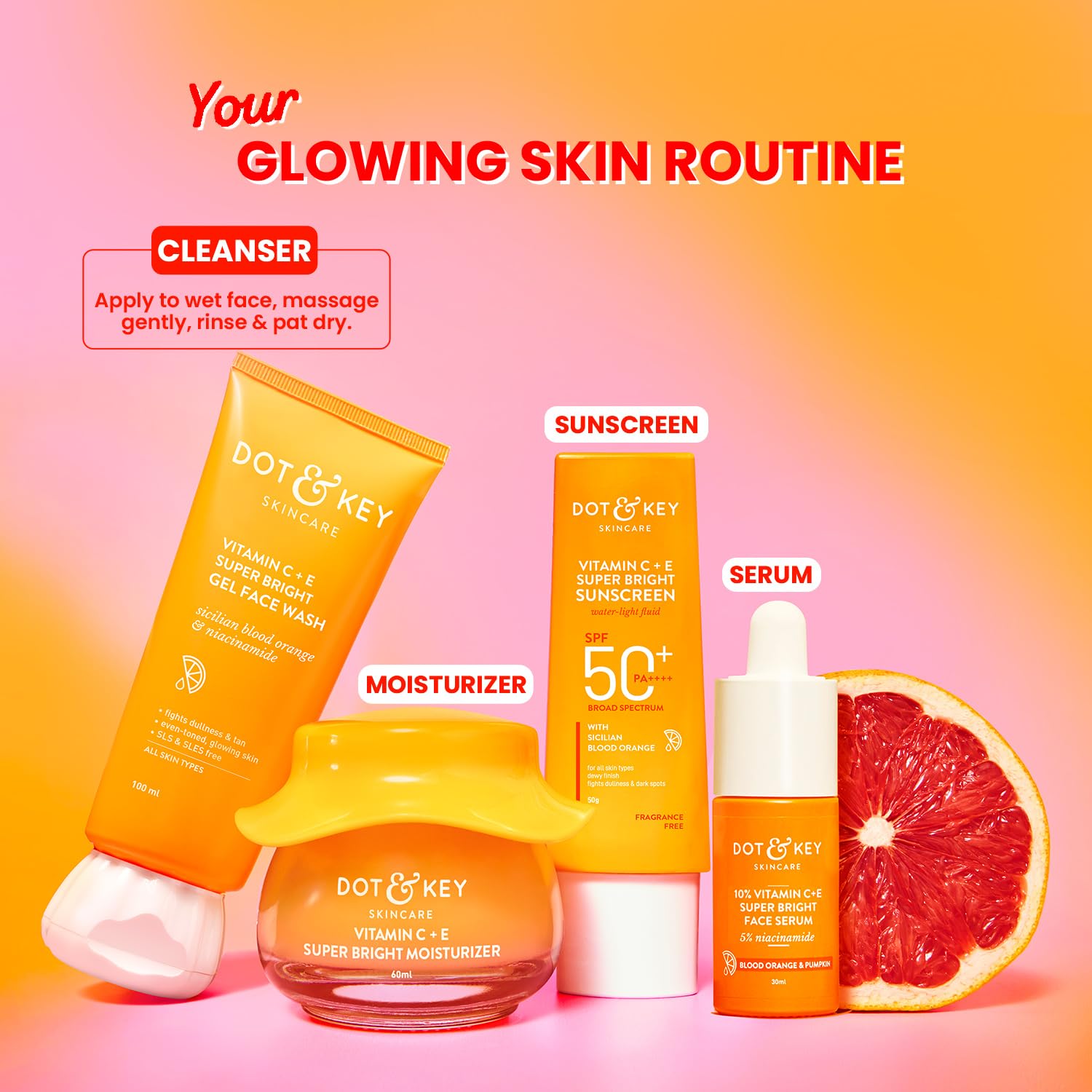 DOT & KEY Vitamin C + E Super Bright Gel Face Wash For Glowing And Brightening Skin
