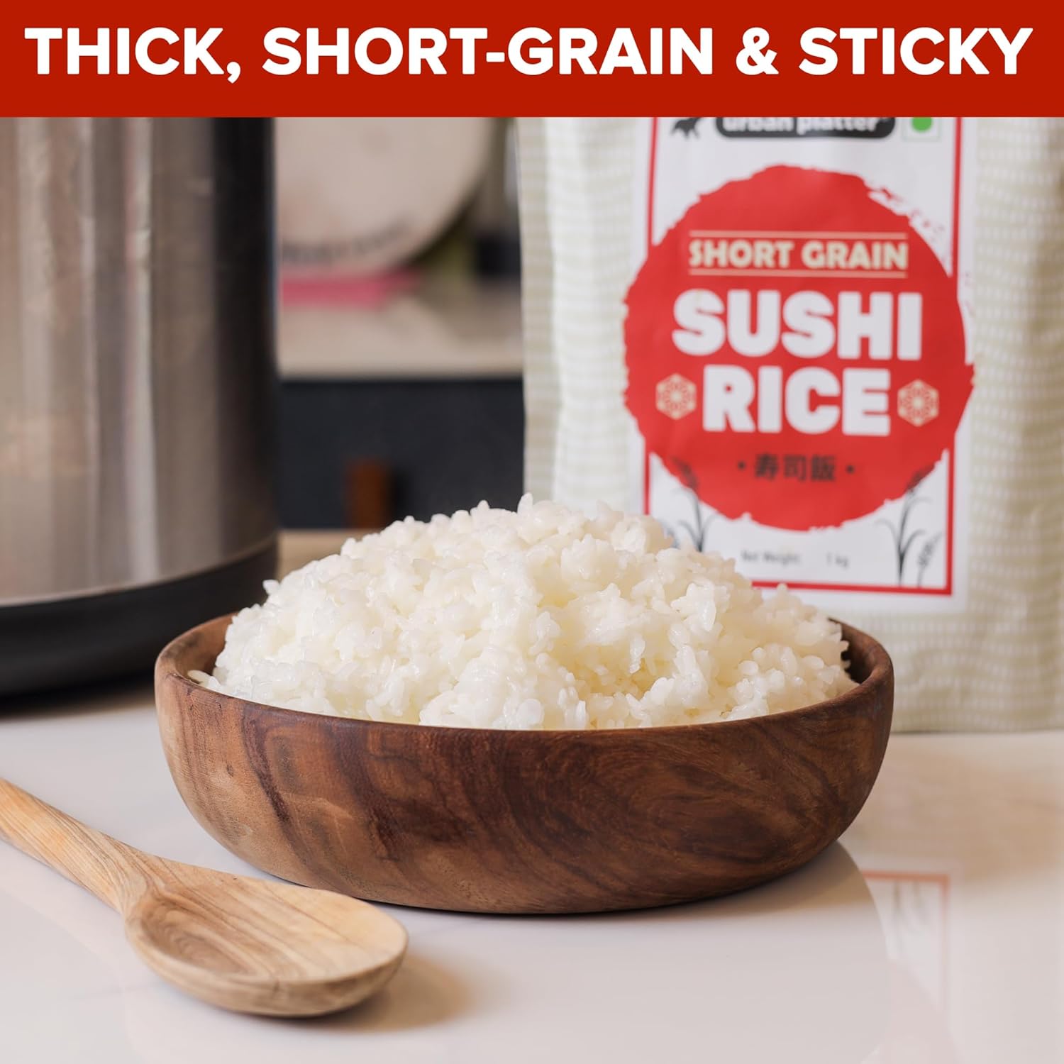 Urban Platter Short-Grain Sushi Rice, 300gm