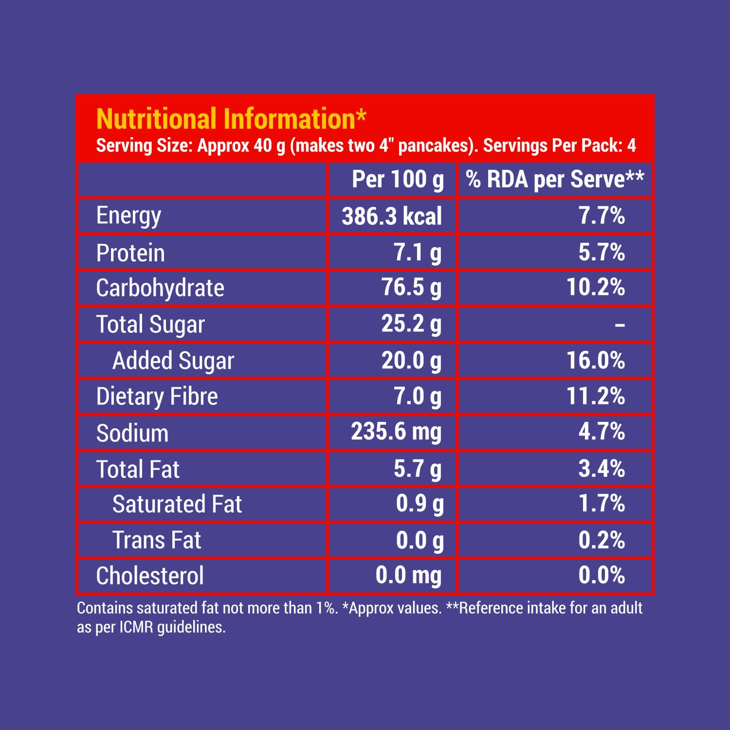 Slurrp Farm No Maida Pancake Mix- 150 G