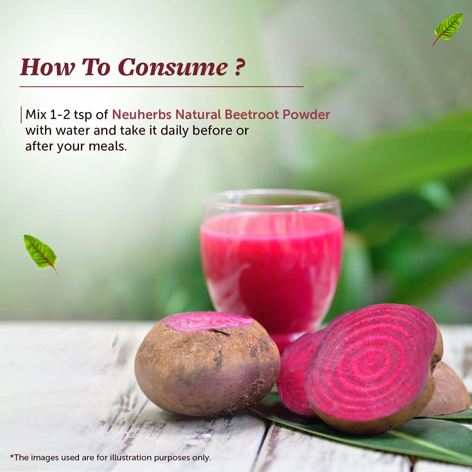 Neuherbs Natural Beetroot Powder For Face, Skin & Hair (100g)