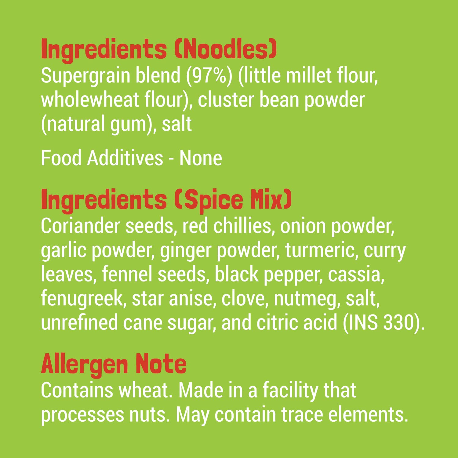 SLURRP FARM Little Millet Noodles - 195 G