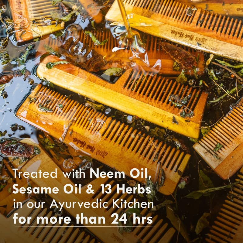 Nat Habit Kacchi Neem Wooden Comb