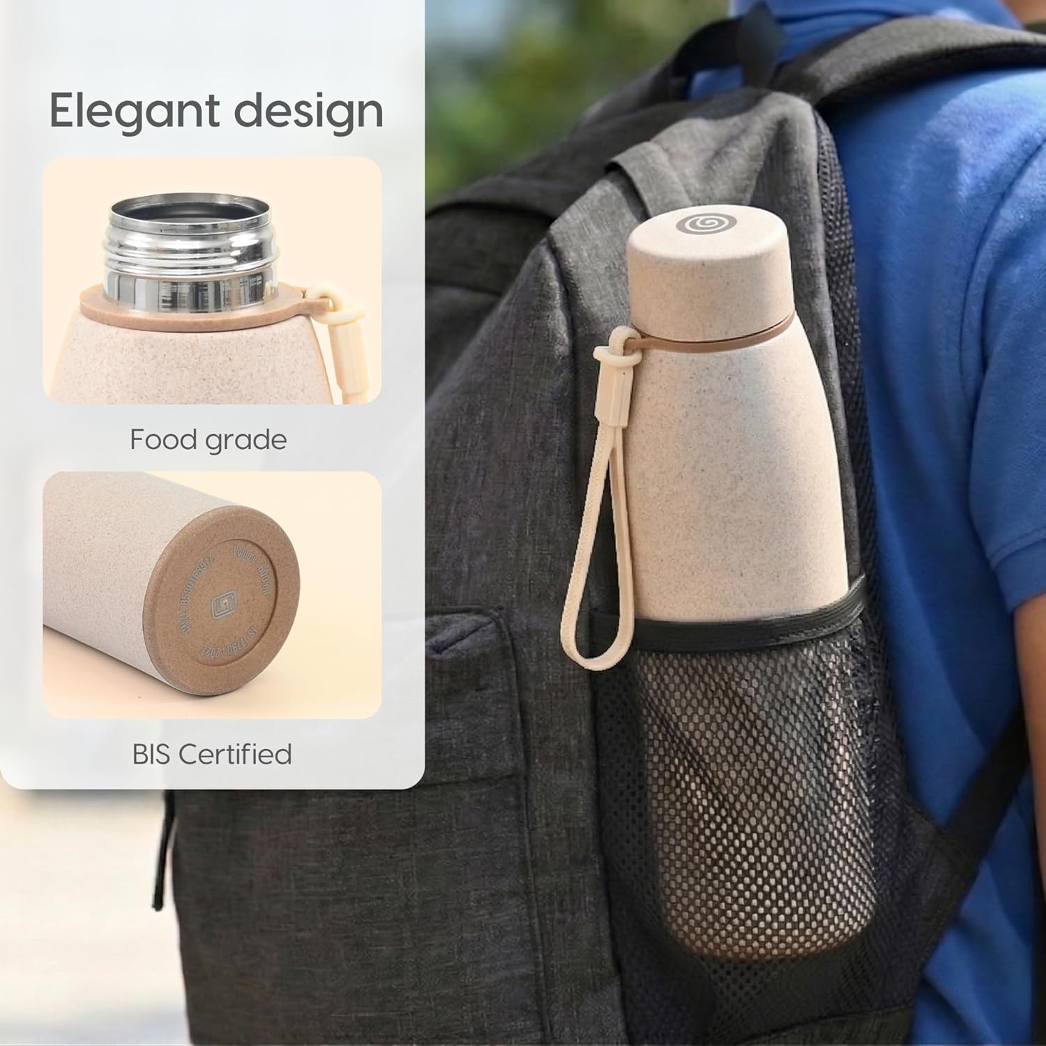 Eha Earth Friendly Motiva Insulated Water Bottle - 600ml