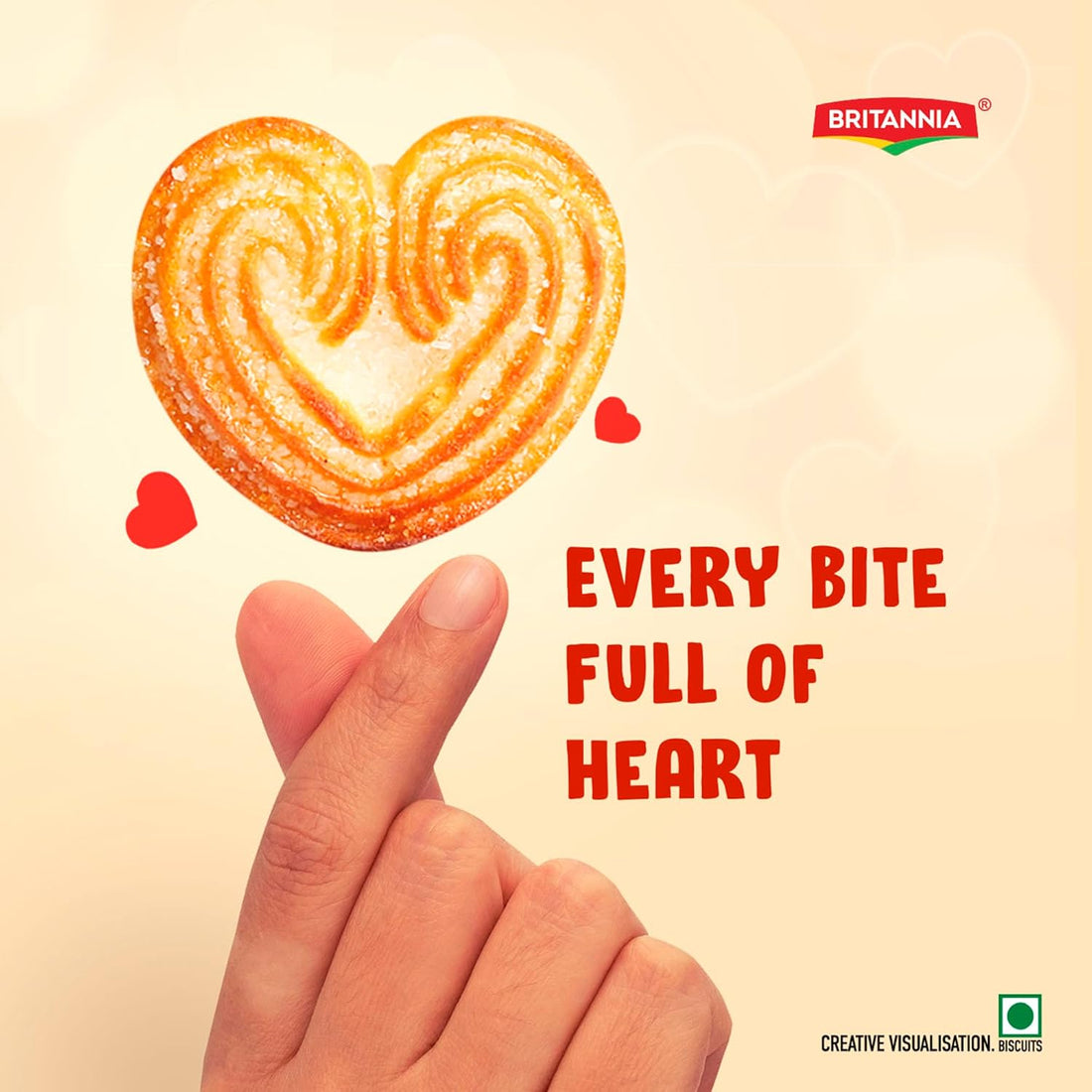 Britannia Little Hearts, 75g