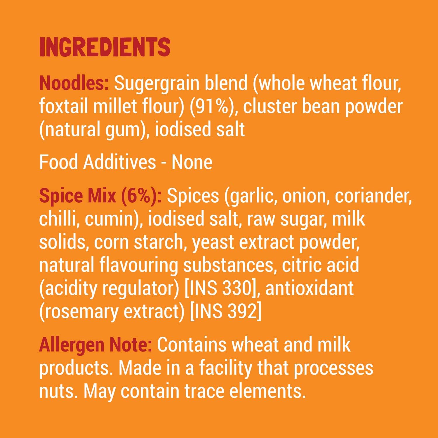 Slurrp Farm No Maida Millet Noodles - 195 G