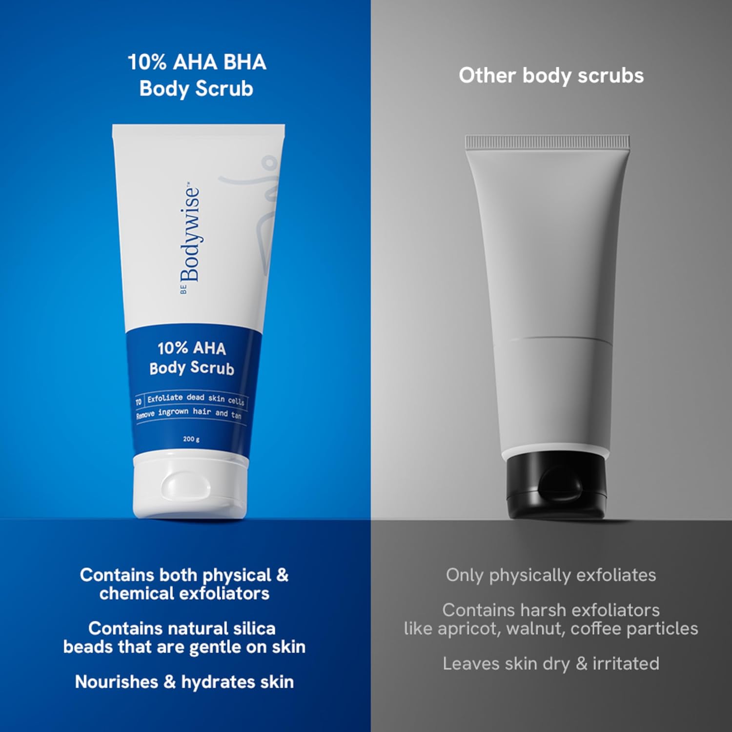 Be Bodywise 10% Lactic AHA Exfoliating Body Scrub 200g