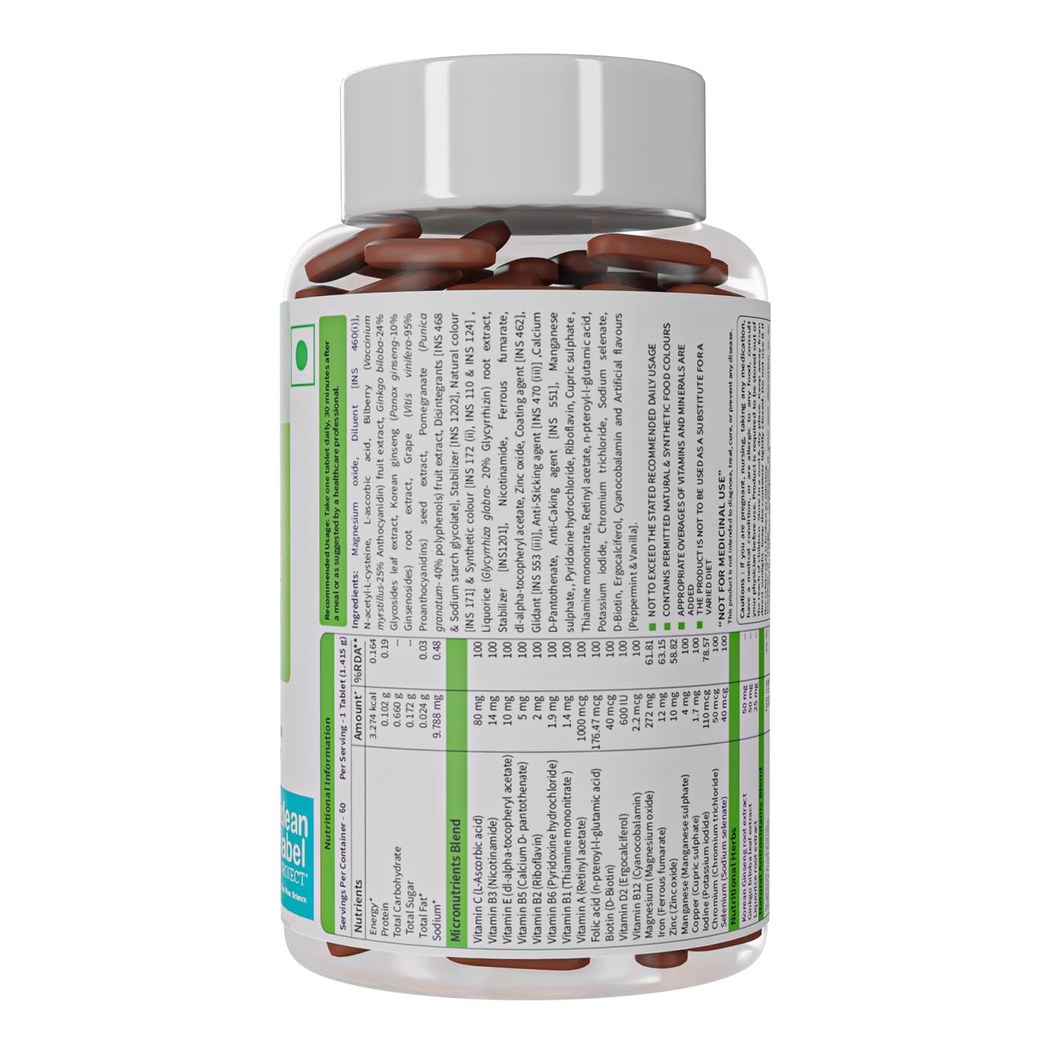 Neuherbs True Vitamin 60 tablets